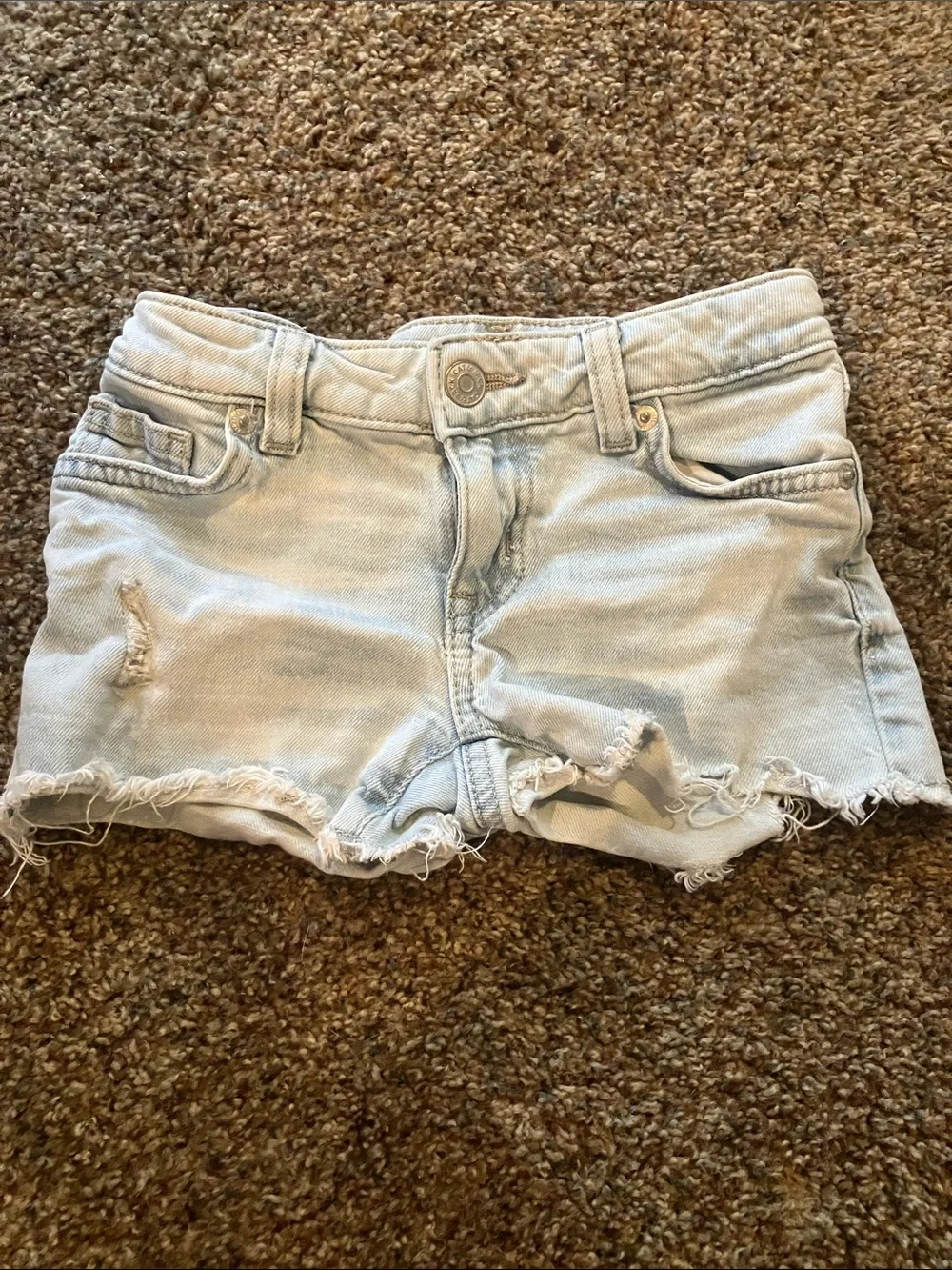Cat & Jack Light Blue Distressed Denim Shorts